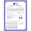 Image 2 : Genuine 3.25 ctw Amethyst Earrings 14KT White Gold - REF-29X2M