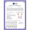 Image 2 : Genuine 4.78 ctw Pink Topaz & Diamond Earrings 14KT Rose Gold - REF-46N2R