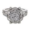 Image 1 : Natural 1.60 CTW Diamond Ring 14K White Gold - REF-183W6H