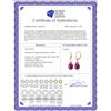 Image 2 : Genuine 14 ctw Amethyst Earrings 14KT Yellow Gold - REF-34V3W