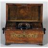 Image 2 : WILLIAM IV ROSEWOOD TEA BOX, with mixin