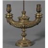 Image 2 : BRONZE STUDENT LAMP ATTRIBUTED TO HARVA