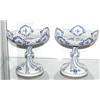 Image 1 : PAIR OF MEISSEN COMPOTES, each 9" high,