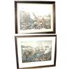 Image 1 : FRAMED PAIR OF KURZ & ALLISON CIVIL WAR