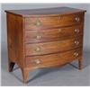 Image 1 : FEDERAL BOW FRONT MAHOGANY CHEST on hig