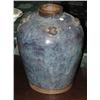 Image 1 : CHINESE BLUE GLAZED POT, 15 1/2" high