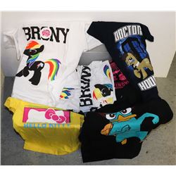 109 PC LOT OF POP CULTURE T-SHIRTS