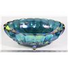 Image 1 : CARNIVAL GLASS FOOTED CENTERPIECE BOWL