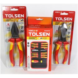 NEW 3 TOLSEN ITEMS VDELINE 12 PC