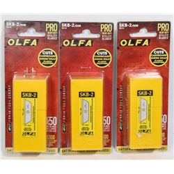NEW 3 OLFA TRAPEZOID BLADES