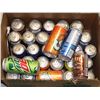 Image 1 : BOX OF CANNED POP, ASSORTED FLAVOURS