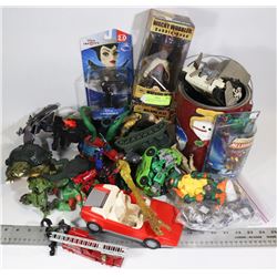 ACTION FIGURE AND VEHICLES MIXED TOY LOT