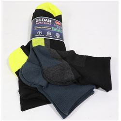 3PAIR OF GILDAN MEN'S ANKLE SOCKS SIZE 6-12