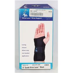 NEW 8" SUEDE WRIST LACER, SIZE MEDIUM, FOR LEFT