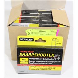 CASE OF STANLEY + T50 STAPLES 1/2 INCH