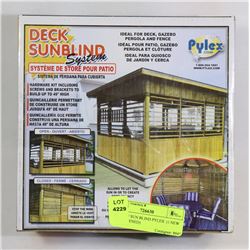 2 BOXES OF SUN BLIND PYLEX (1 NEW)