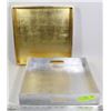 Image 1 : SET OF 2 SERVING TRAYS