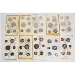 x10 CANADA PROOF-LIKE MINT SETS, SEALED