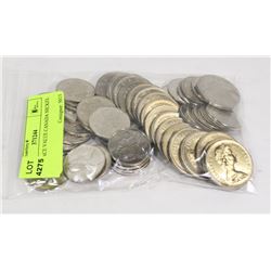 $34.50 FACE VALUE CANADA NICKEL $1 & 50c
