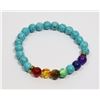 Image 1 : #197-7 CHAKRA BEAD BRACELET 8mm/7.5"