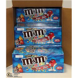 CASE WITH 6 BOXES OF 24 30G TUBES OF M&M MINIS