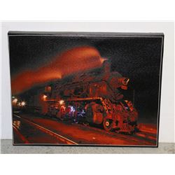ELECTRIFIED TRAIN STRETCHED CANVAS PICTURE