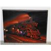 Image 1 : ELECTRIFIED TRAIN STRETCHED CANVAS PICTURE