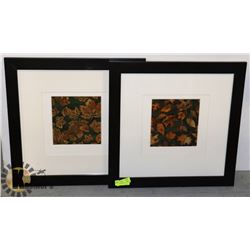 FRAMED NATURE PICTURES (2) MEASURES 23" X 23"