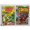Image 1 : 2 COLLECTOR COMICS FOREVER PEOPLE #7 AND CONAN THE
