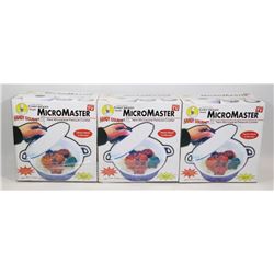 LOT OF 3 NEW MICRO MASTER NEW MICROWAVE PRESSURE