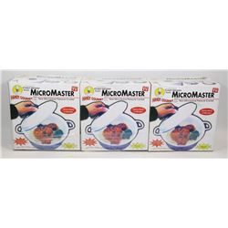 LOT OF 3 NEW MICRO MASTER NEW MICROWAVE PRESSURE