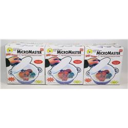 LOT OF 3 NEW MICRO MASTER NEW MICROWAVE PRESSURE