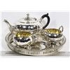 Image 1 : SILVERPLATE TEA SET WITH TRAY