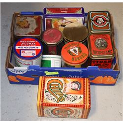 LOT OF COLLECTORS TINS