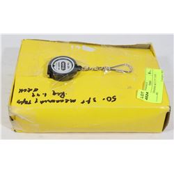 50 KEY CHAINS WITH 3 FT TAPE MEASURE