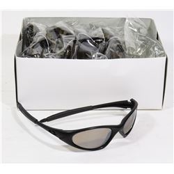 BOX OF OAKLEY STYLED BLACK UV 400 SUNGLASSES