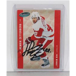 HENRIK ZETTERBERG DETROIT RED WINGS SIGNED CARD