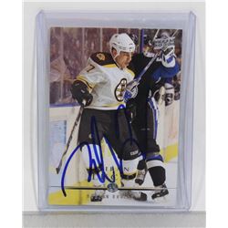 MILAN LUCIC AUTOGRAPHED BOSTON BRUINS CARD