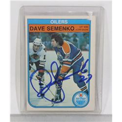 DAVE SEMENKO EDMONTON OILERS 1982-83 OPC CARD