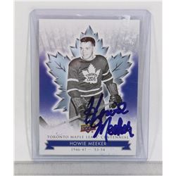 HOWIE MEEKER TORONTO MAPLE LEAFS SIGNED CARD