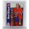 Image 1 : HENRIL RICHARD MONTREAL CANADIENS SIGNED CARD HOF