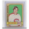 Image 1 : KEN DRYDEN MONTREAL CANADIENS 1972-73 OPC CARD