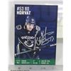 Image 1 : BO HORVAT VANCOUVER CANUCKS AUTOGRAPHED POSTCARD