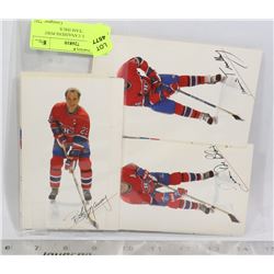 6 MONTREAL CANADIENS POST CARDS 1986 TEAM ISSUE