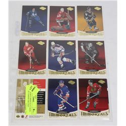 15 UD HOCKEY IMMORTALS CARDS HALL OF FAMERS GRETZKY