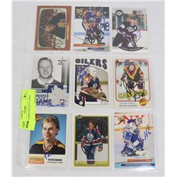 AUTOGRAPHED HOCKEY CARDS