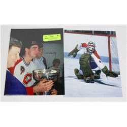 KEN DRYDEN & JOHN LECLAIR MONTREAL CANADIENS 8X10S