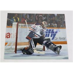BILL RANFORD EDMONTON OILERS SIGNED 8X10 PHOTO