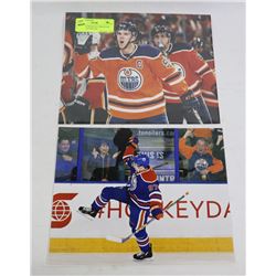 2 CONNOR MCDAVID EDMONTON OILERS 8X10 PHOTOS
