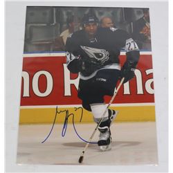 AUTOGRAPHED GEORGES LARAQUE EDMONTON OILERS 8X10